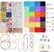 8800pcs 4mm Glass Seed Beads Bracelet Making Kit 24 Colors Small Beads for DIY Bracelets Necklace Jewelry Making Supplies